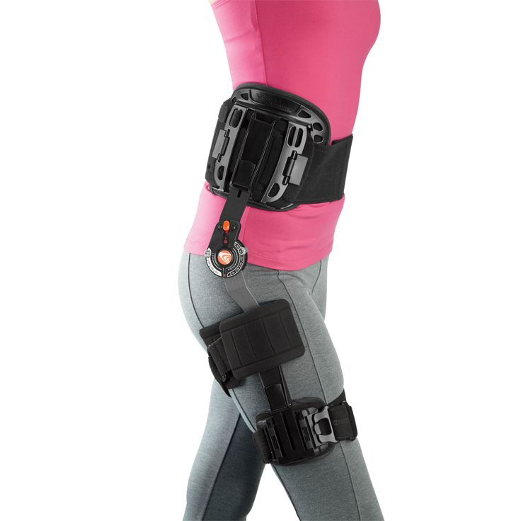 Hip braces free motion or adjustable