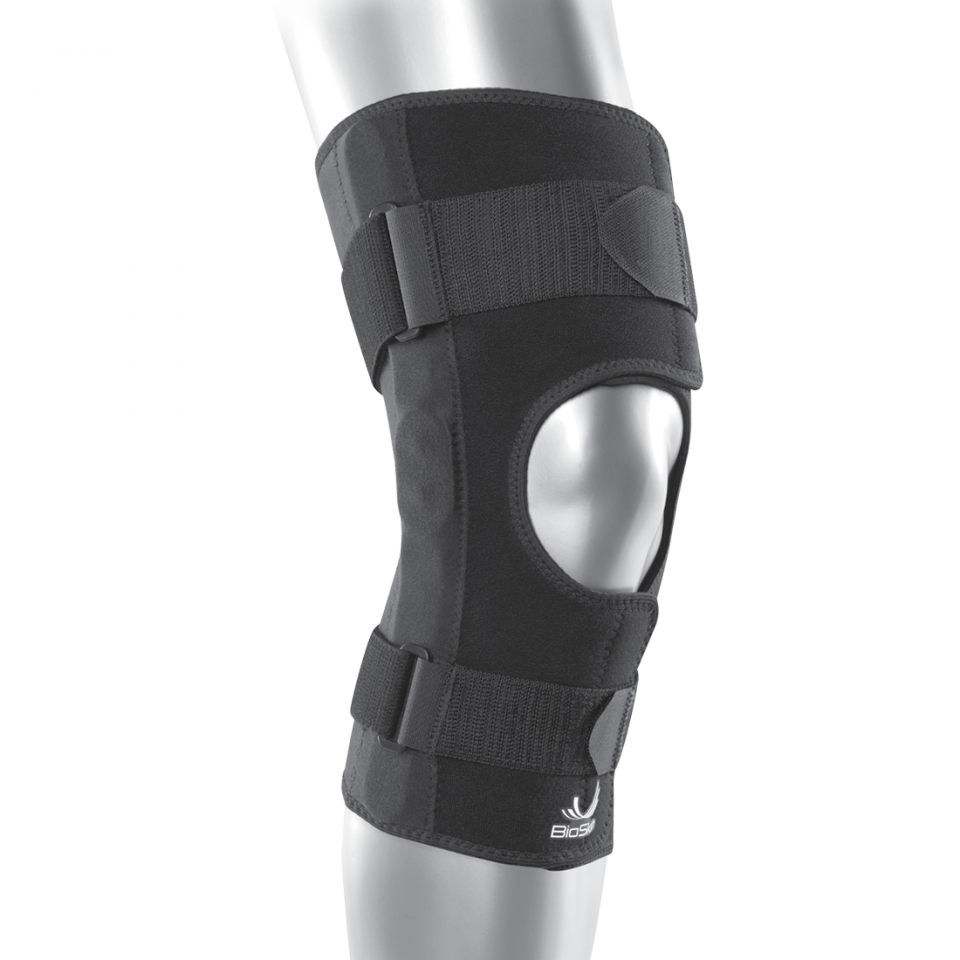 Hinged knee brace