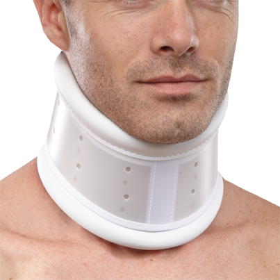 Rigid plastic collar